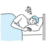 眠れない男性の画像