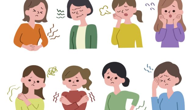 生理中の不調、頭痛、腹痛